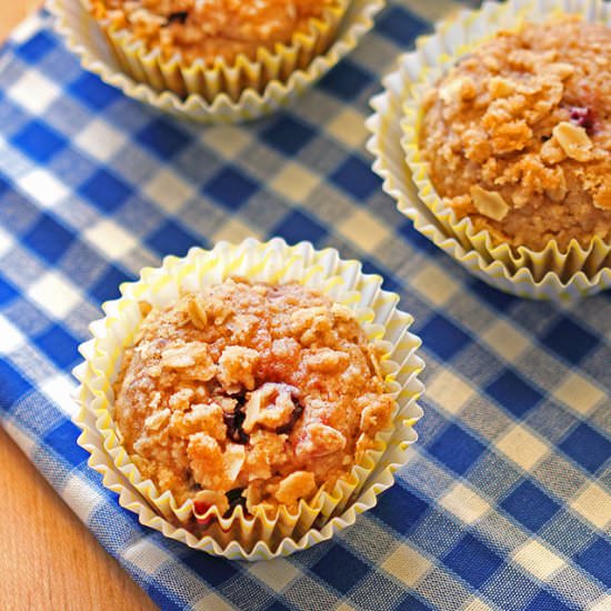 Black Cherry Streusel Muffins - Recipe photo by itbakesmehappy