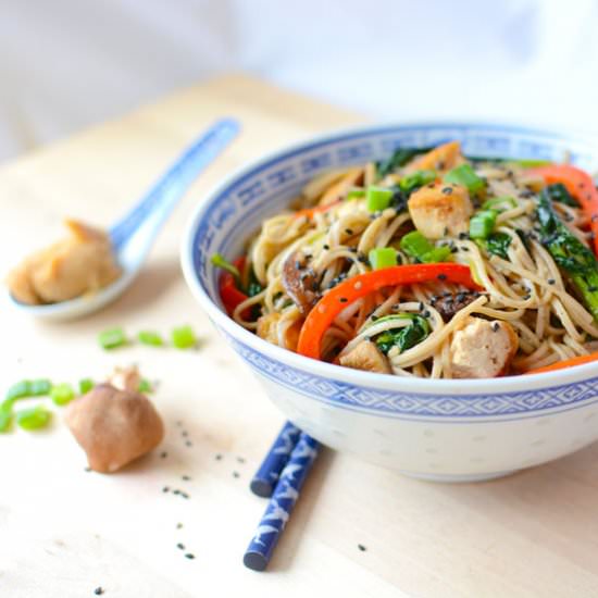 Shiitake Miso Soba Noodles - Recipe photo by SimpleSeasonal