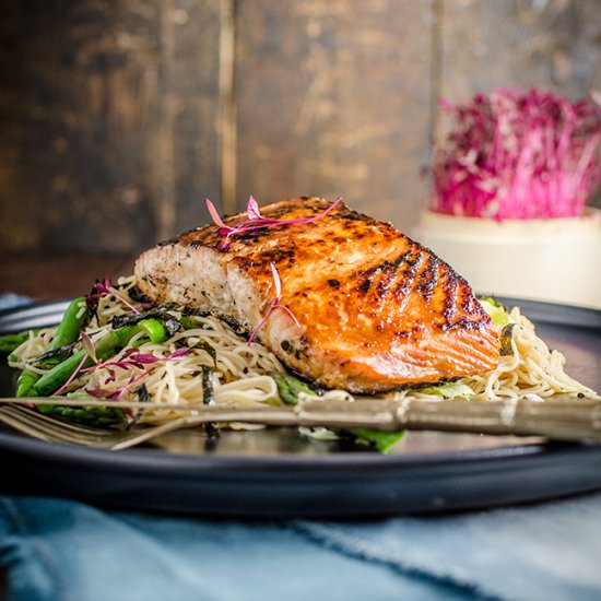 Miso marinated salmon - Recipe photo by ChewTown