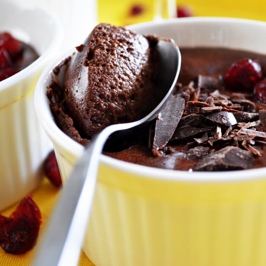 Chocolate Mousse with Red Wine - Recipe photo by saltnsasha