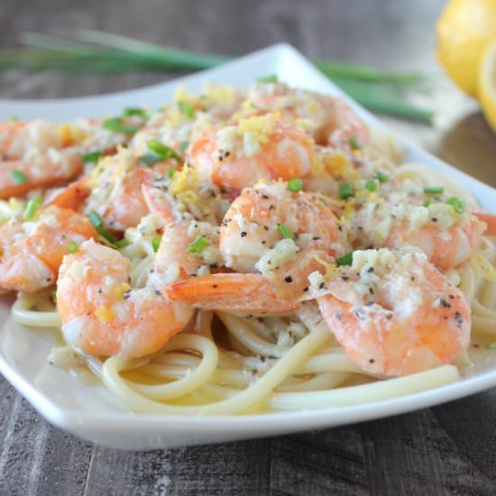 Lemon Butter Garlic Shrimp - Recipe photo by Whitney Bond