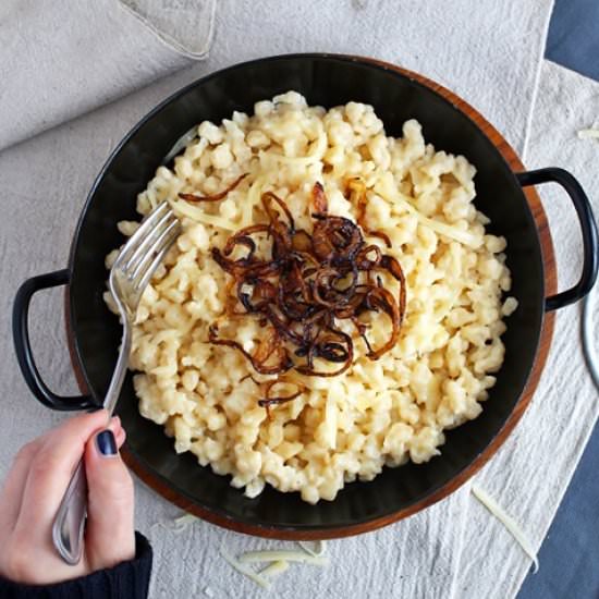Austrian Cheese Spaetzle - Recipe photo by lilVienna.com