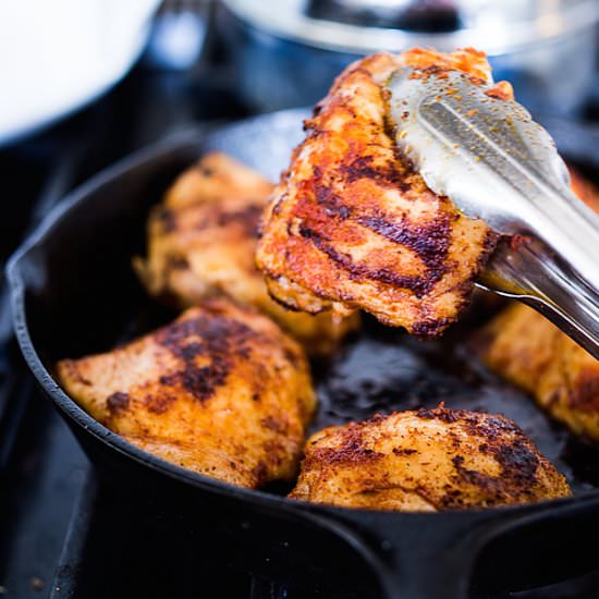 Red curry Thai chicken - Recipe photo by Feasting at Home