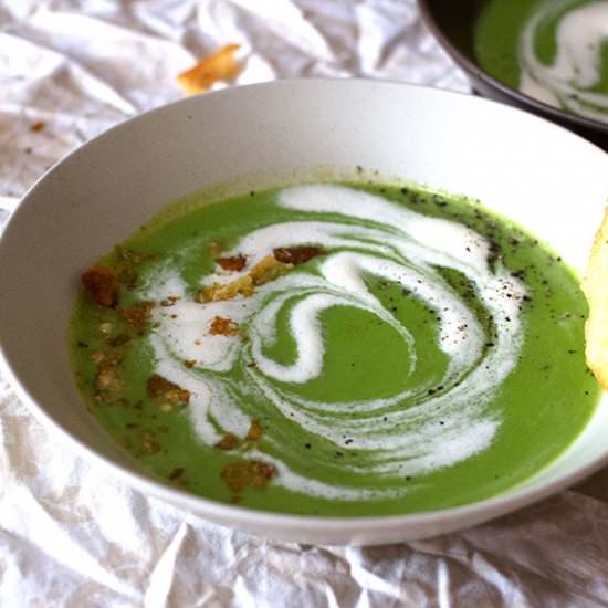 Chilled Pea Soup - Recipe photo by Aninas Recipes