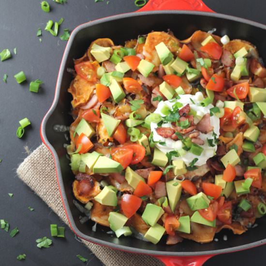 Healthy Sweet Potato Nachos - Recipe photo by myfussyeater