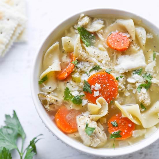 Crockpot Chicken Noodle Soup - Recipe photo by pipandebby