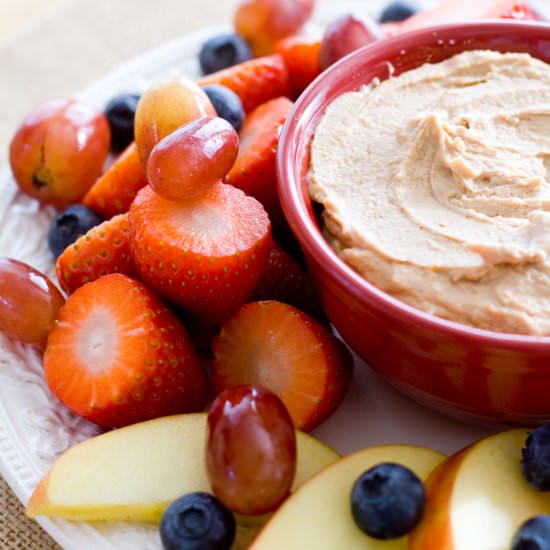 Chocolate PB Fruit Dip - Recipe photo by a latte food