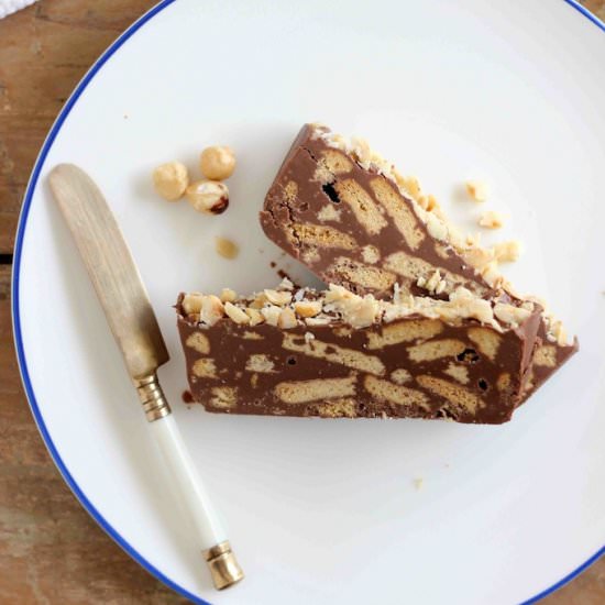 Chocolate Hazelnut Biscuit Cake - Recipe photo by butterbaking