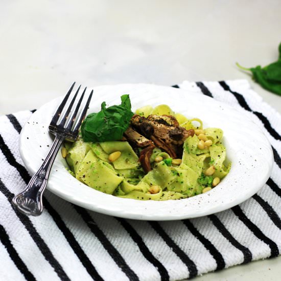 Broccoli & Stilton Pappardelle - Recipe photo by iamchef