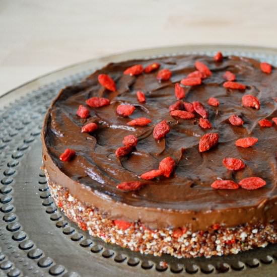 Raw Chocolate Gojiberry Cake - Recipe photo by 2women2cats