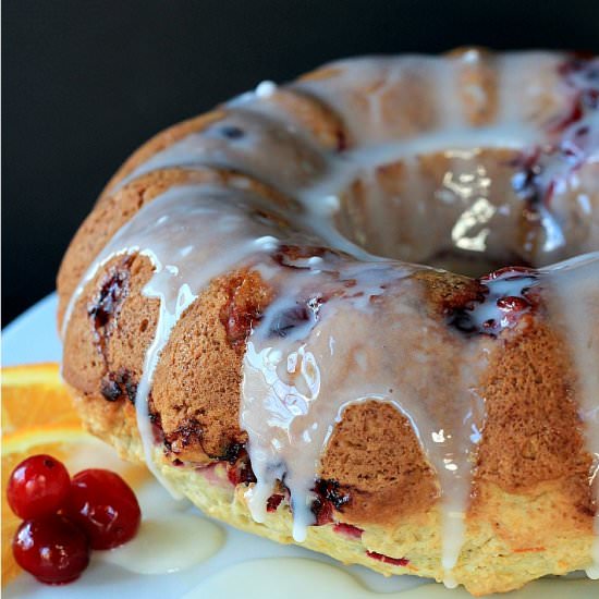 Cranberry Orange Bundt Cake - Recipe photo by joyfulhealthyeats