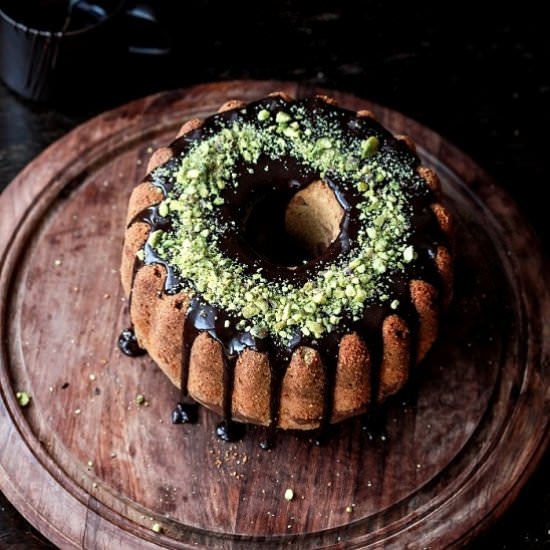 Marbled matcha bundt cake - Recipe photo by bayaderka