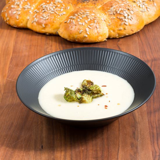 Roasted Garlic and Potato Soup - Recipe photo by SweetSourSavory