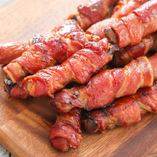 Bacon Wrapped Eggplant Fries - Recipe photo by kirbie
