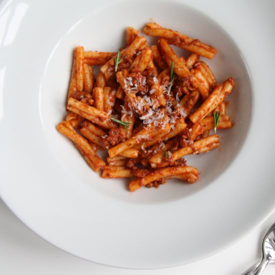 Pasta sauce with sausage & fennel - Recipe photo by Culinessa