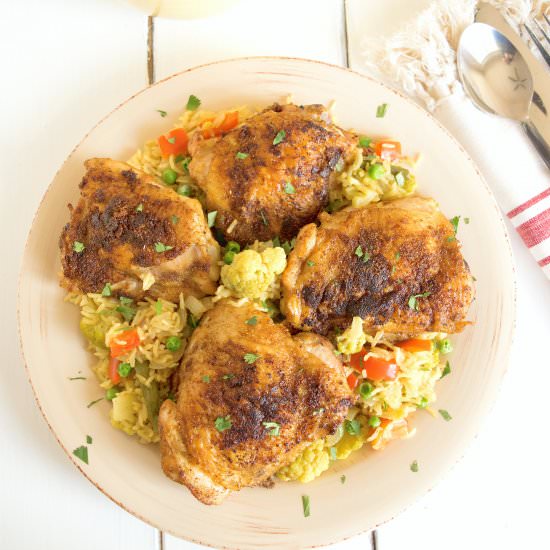Indian Spice Rubbed Chicken Thighs - Recipe photo by culinaryginger