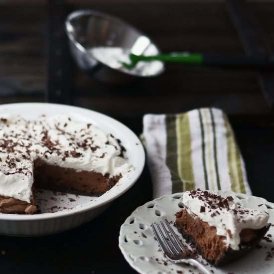 Chocolate Silk Pie - Recipe photo by forkvsspoon