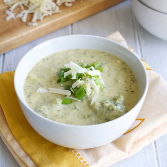 Broccoli Cheese Soup - Recipe photo by Nourishedsimply