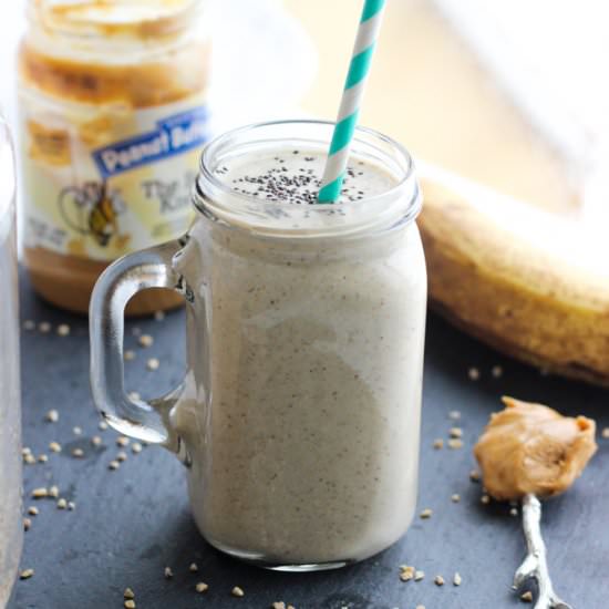 Peanut Butter Banana Oat Smoothie - Recipe photo by theyoopergirl
