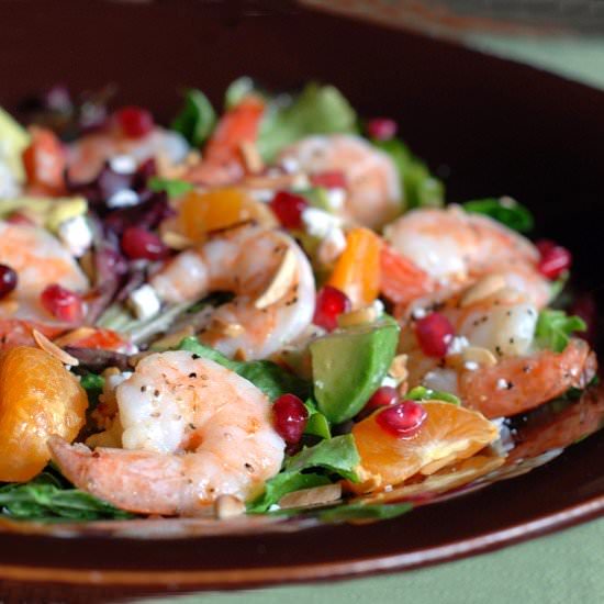 Clementine Salad with Shrimp - Recipe photo by Circle B Kitchen