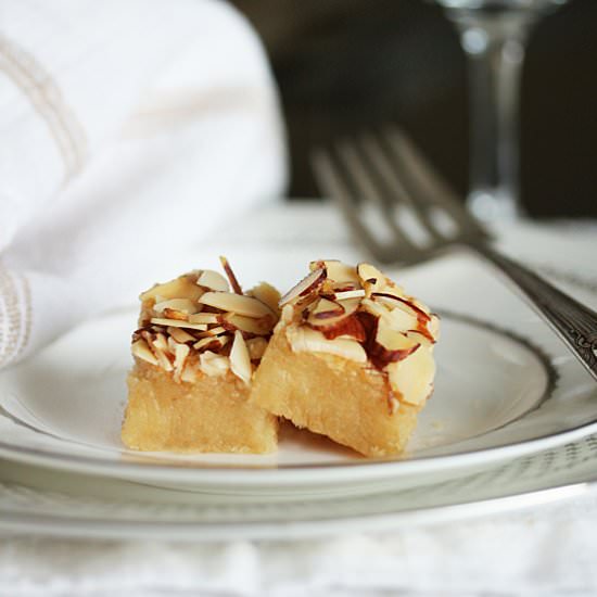 Almond Fantasy Bar Cookies - Recipe photo by CookandBeMerry