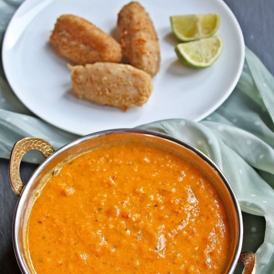 Soya Kofta Curry with Corn Gravy - Recipe photo by easybitesonline