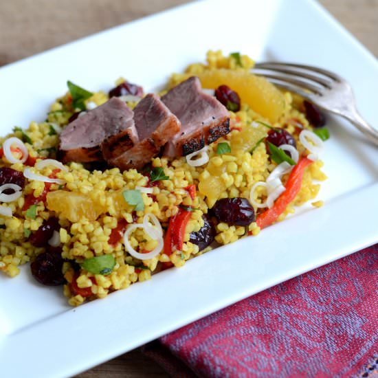 Bulgur Salad with Duck Breast - Recipe photo by loeffelgenuss