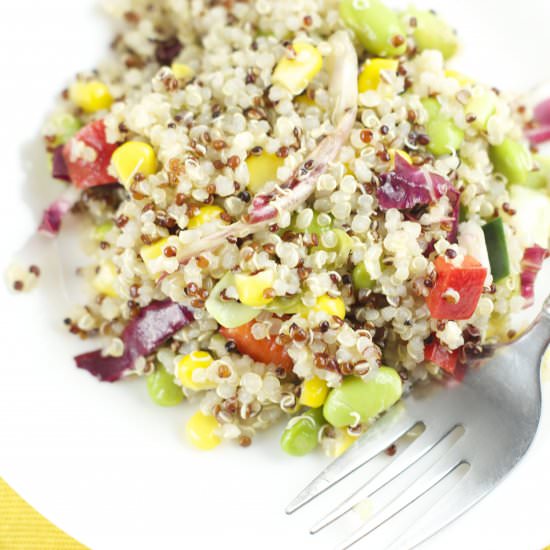 Quinoa Edamame Salad - Recipe photo by tiffanybendayan