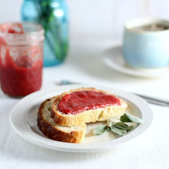 Strawberry Rhubarb Lambic - Recipe photo by SolidGoldEats