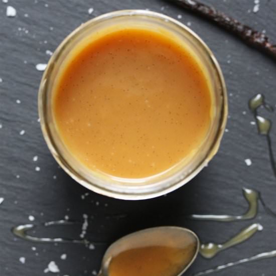 Salted Vanilla Bean Caramel - Recipe photo by ashleymarieskitchen
