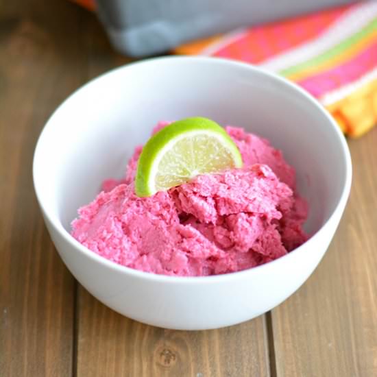 Cranberry Lime Frozen Yogurt - Recipe photo by Nourishedsimply