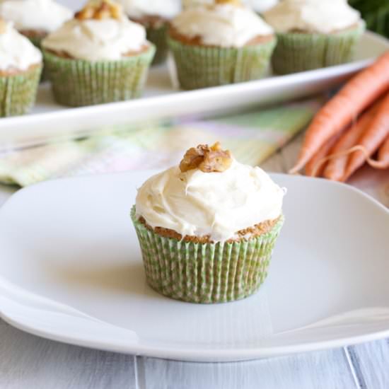 Whole Wheat Carrot Cupcakes - Recipe photo by Nourishedsimply