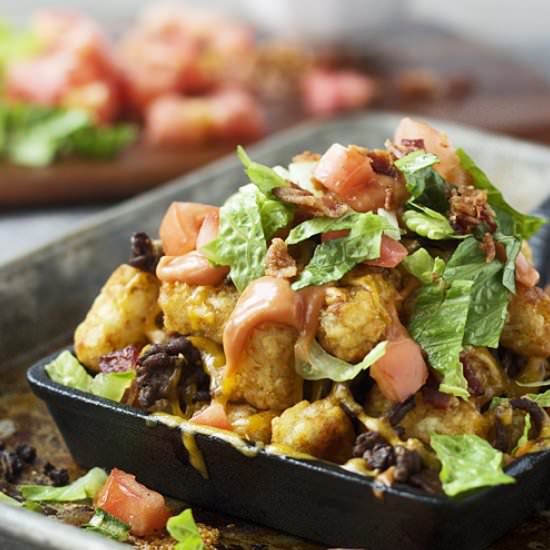 Loaded Cheeseburger Totchos - Recipe photo by cookingforkeeps