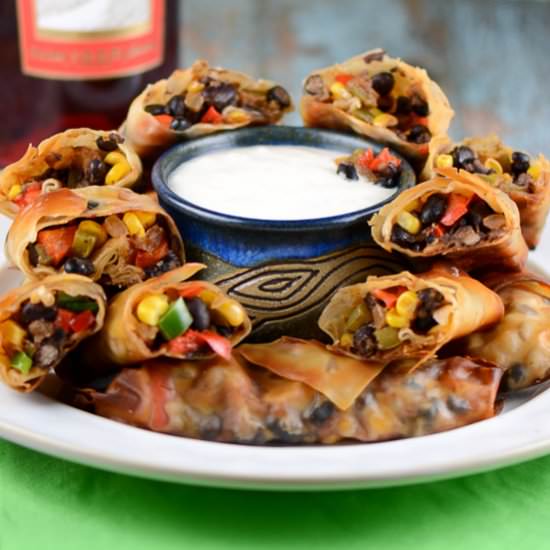 Baked Southwestern Eggrolls - Recipe photo by Flavor Mosaic