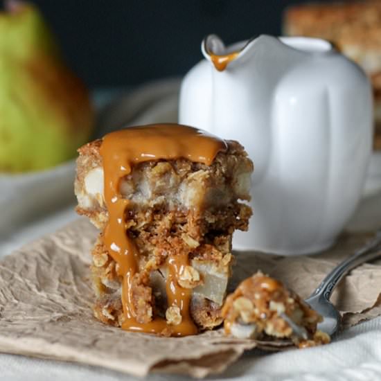 Brown Butter Pear Bars - Recipe photo by bakerita