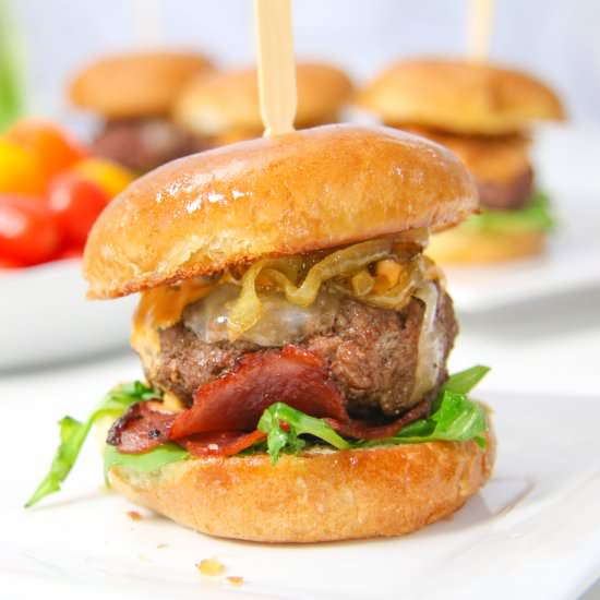 Pub Style Sliders - Recipe photo by chef julie yoon