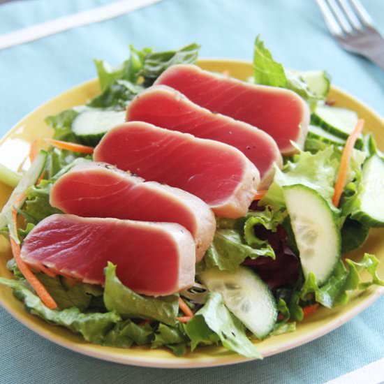 Seared Tuna with Wasabi Lemongrass - Recipe photo by brunchnbites