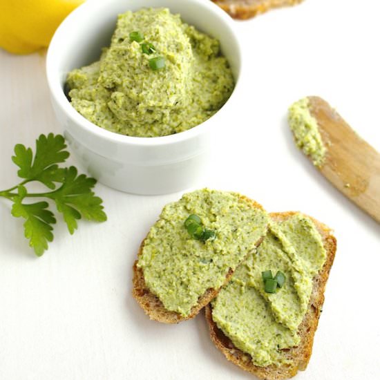 Lemon Broccoli Hummus - Recipe photo by LocalSavour