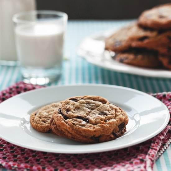 Chewy chocolate chip cookies - Recipe photo by onetoughcookie