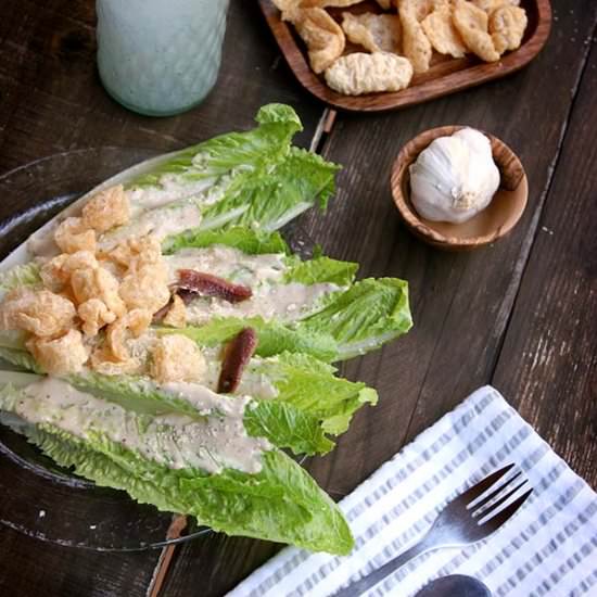 Low Carb Cesar Salad - Recipe photo by thenourishedcaveman