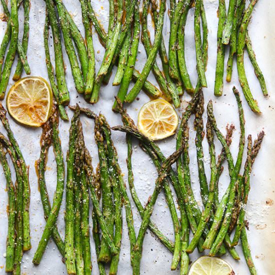Simple Roasted Asparagus - Recipe photo by simplegreenmoms