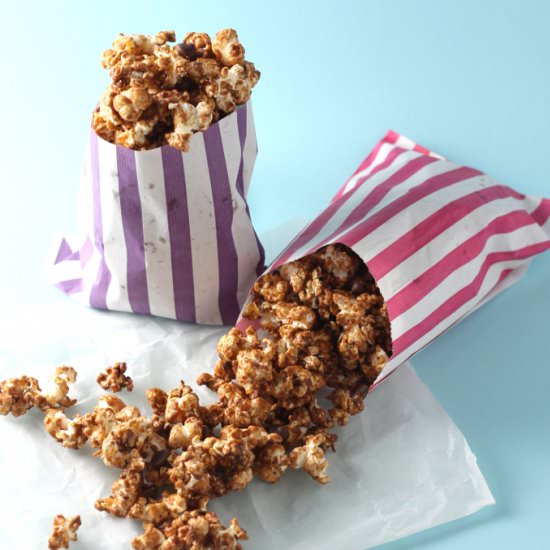 Salted Caramel Chocolate Popcorn - Recipe photo by myfussyeater