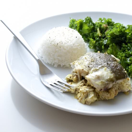 Turmeric Fennel Walnut Stuffed Cod - Recipe photo by Tasty Joy