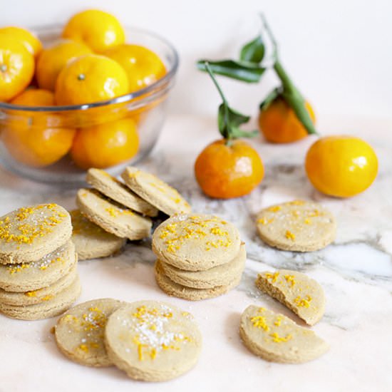 Chickpea Shortbread Cookies (V +GF) - Recipe photo by OurFourForks