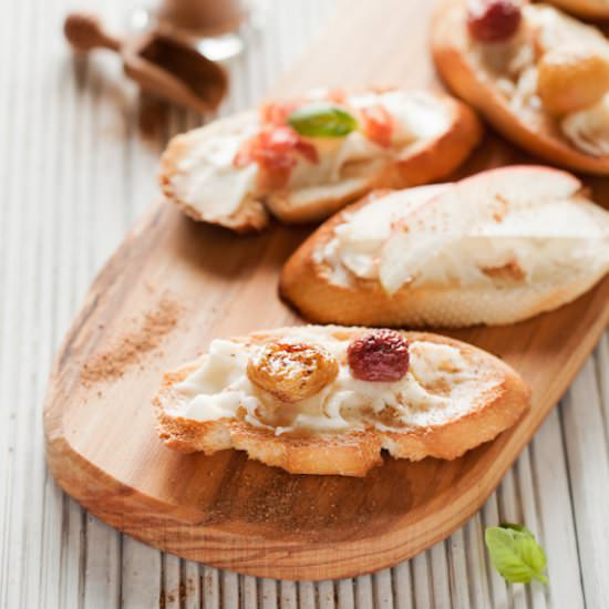 Taleggio Crostini – 3 Ways - Recipe photo by littlesugarsnaps