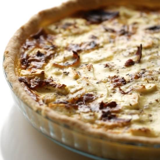 Golden Beet Potato Quiche - Recipe photo by Tasty Joy