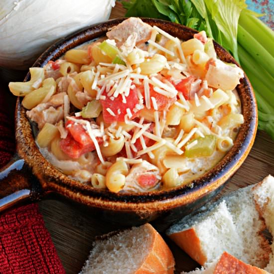 Skinny Creamy Chicken Soup - Recipe photo by ishouldbemoppingthefloor