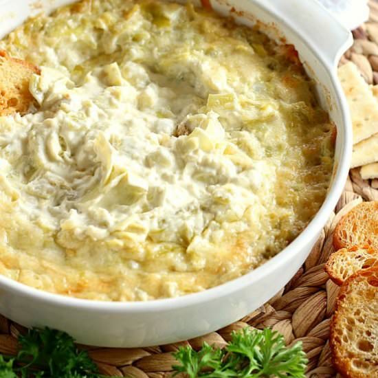 The Best Artichoke Dip - Recipe photo by gooddinnermom