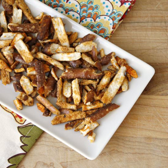 Buffalo Pretzels - Recipe photo by snappygourmet