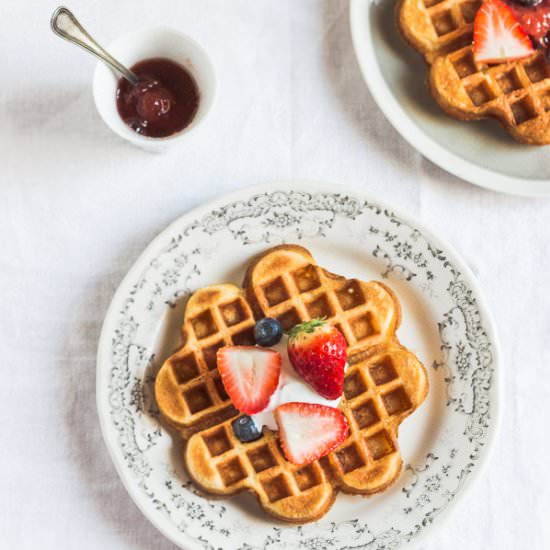 Homemade Waffles - Recipe photo by pretty simple sweet